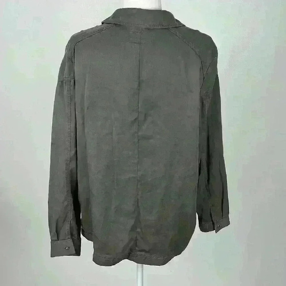 H&M Grey Button Front Jacket Size 12 - Picture 5 of 10
